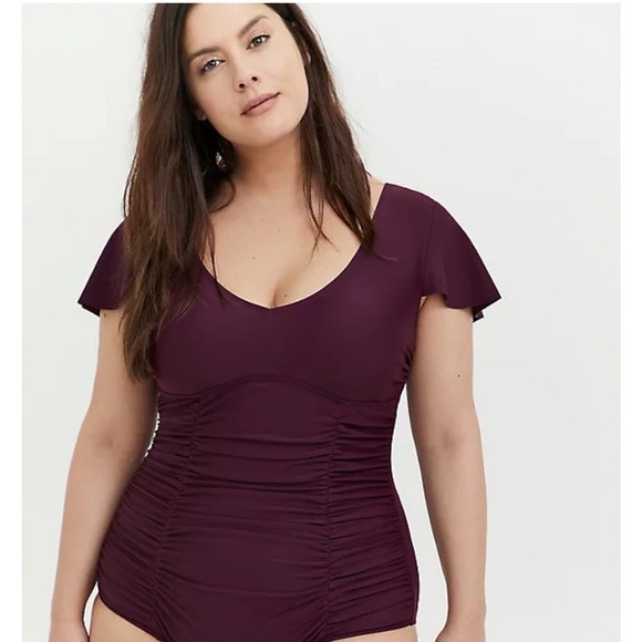 New! Torrid size 4 Flutter Swim Bathing Suit 4X - Picture 4 of 5